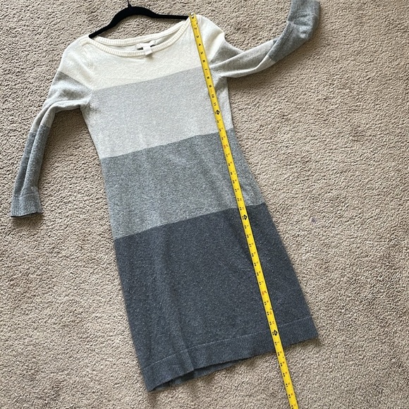 Banana Republic Italian Merino Wool Cashmere Blend Sweater Dress Women’s S Grey - Picture 7 of 10